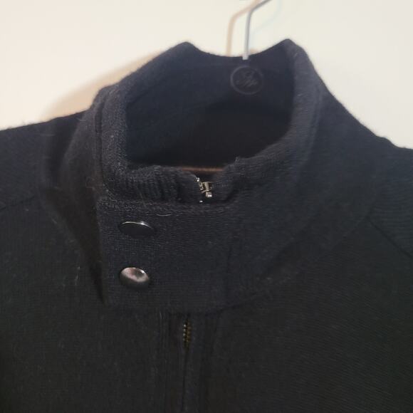 Banana Republic Size M Merino Wool Blend Half Zip Button Collar Pullover Sweater - Picture 11 of 11